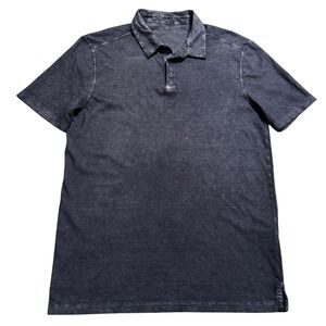 John Varvatos ✩ USA Polo Shirt Mens XL Dark blue Casual comfy soft preppy